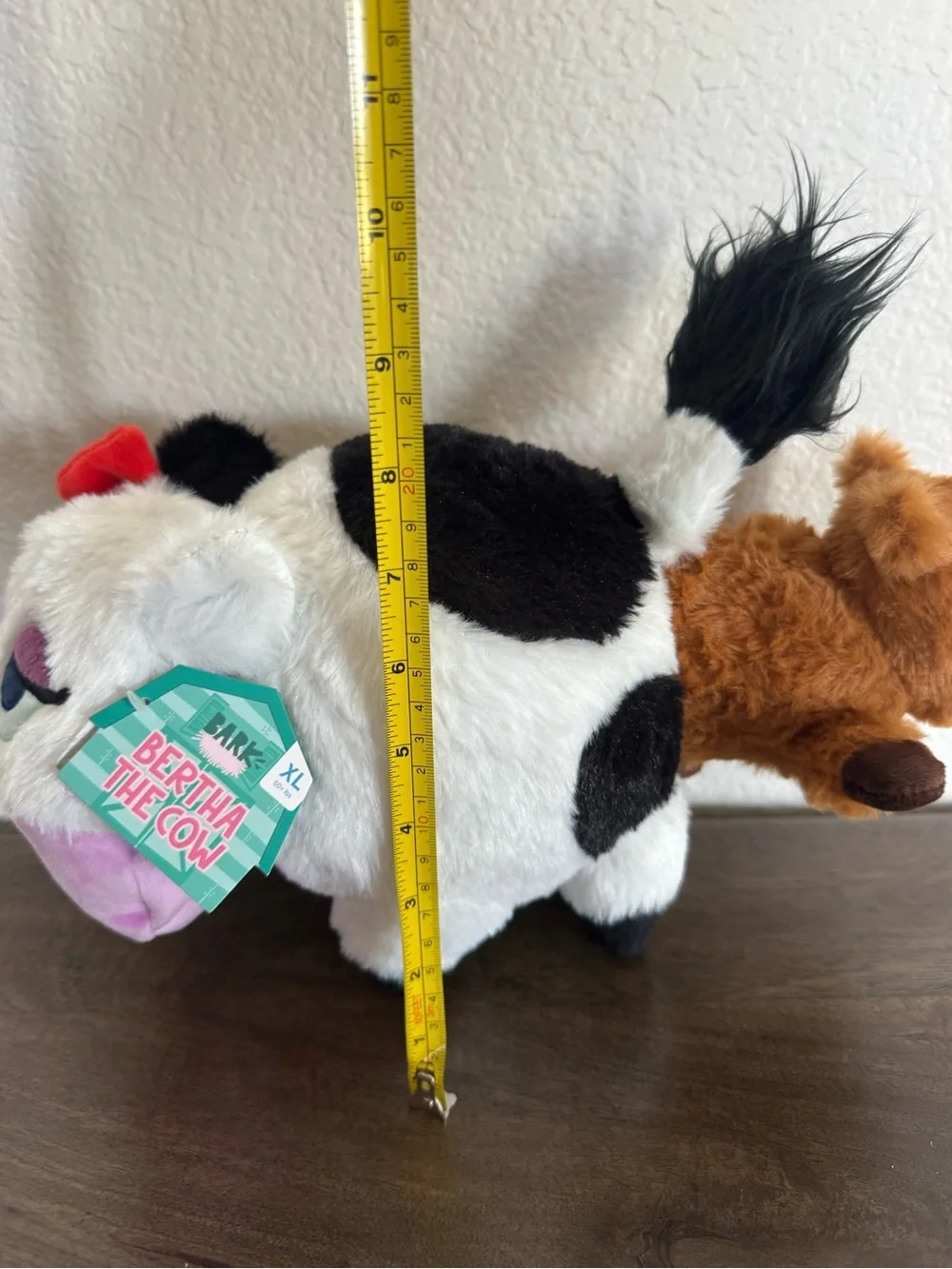 Bertha the Cow Plush Stuffed Animal Squeaky Pet Toy